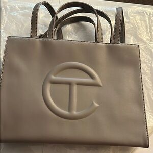 Telfar Medium Grey Tote Bag
